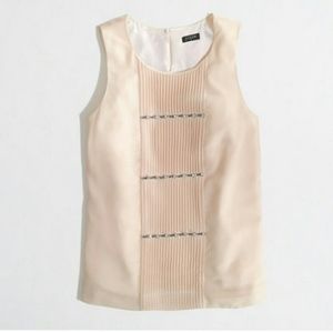 J.Crew pleated sparkle cami